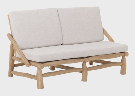 MUST Living Loungebank Blue Marlin Teakhout, 120cm - Beige