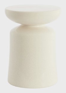 Light & Living Ronde Bijzettafel Kotor Keramiek, Ø34cm - Crème