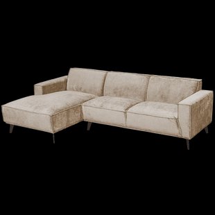 Tower Living 2,5-zits Loungebank Leeds Links, 280cm - Beige