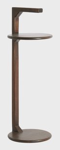 Light & Living Ronde Bijzettafel Delmino Mangohout, Ø26cm - Chocoladebruin