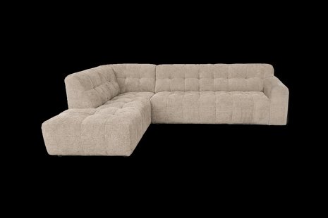 Tower Living 3-zits Hoekbank Memphis Links, 299cm, Haga stof - Beige