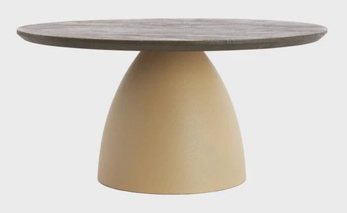 Light & Living Ronde Salontafel Ocana Hout en metaal, Ø80cm - Bruin