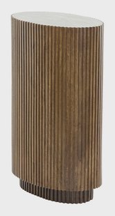 Light & Living Ovale Zuil Dumosi 80cm hoog - Donkerbruin - Ovaal