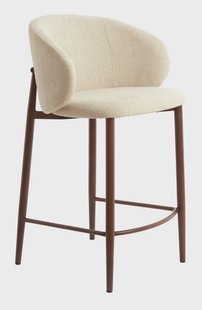 Light & Living Barkruk Aluko Geweven stof - Crème (zithoogte 64cm)