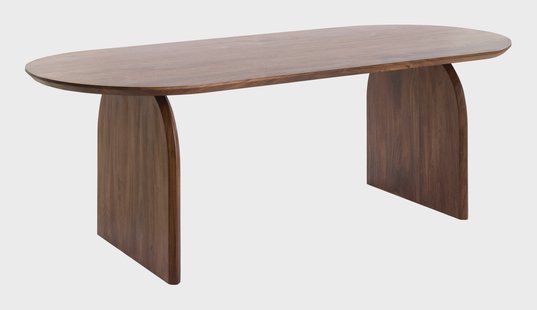 Light & Living Ovale Eettafel Indore Acaciahout, 220 x 100cm - Bruin - Ovaal