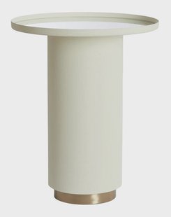 Light & Living Ronde Bijzettafel Fatima Ø46cm - Crème