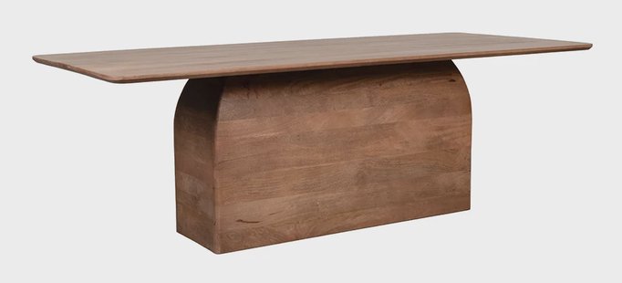 LABEL51 Eettafel Owen Mangohout, 200 x 100cm - Naturel