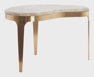 Light & Living Organische Salontafel Giulio Marmer, 65 x 39cm - Taupe