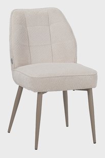 LABEL51 Eetkamerstoel Liam Egon-stof - Naturel/Taupe