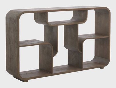 Light & Living Wandkast Labare 82 x 140cm - Mat Grijs/Donkerbruin