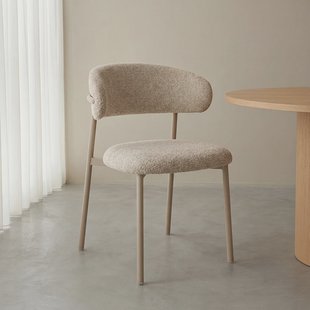 LABEL51 Eetkamerstoel Kaito Prestige-stof - Beige/Naturel