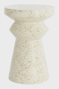 Light & Living Ronde Bijzettafel Sella Terrazzo, Ø32cm - Naturel