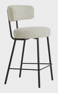 Light & Living Barkruk Harvie Geweven stof - Crème (zithoogte 64cm)