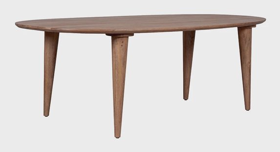 LABEL51 Organische Eettafel Fly Mangohout, 180 x 110cm - Naturel