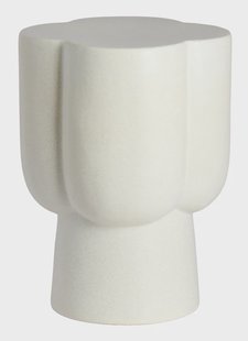 Light & Living Organische Bijzettafel Junto Keramiek, Ø35cm - Crème - Rond