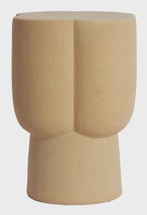 Light & Living Organische Bijzettafel Junto Keramiek, Ø35cm - Zand - Rond