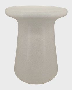 Light & Living Ronde Bijzettafel Sento Keramiek, Ø35cm - Crème