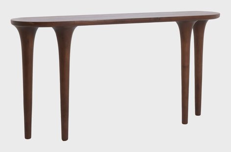Light & Living Organische Sidetable Zali Acaciahout, 150cm - Donkerbruin