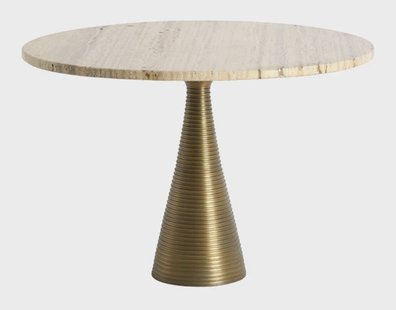 Light & Living Ronde Salontafel Bahia Travertin, Ø60cm - Zand
