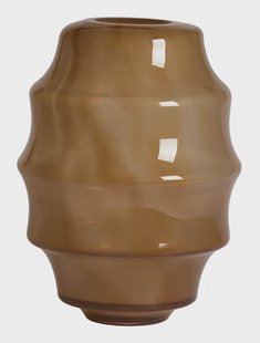 Light & Living Vaas Nayoro Glas, 42cm - Amber - Organisch