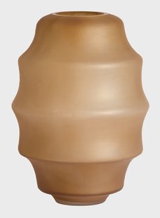 Light & Living Vaas Nayoro Glas, 42cm - Amber - Rond