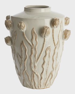 Light & Living Vaas Juana Keramiek, 45cm - Crème - Rond