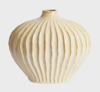 Light & Living Vaas Lorito Keramiek, 30cm - Zand/Beige - Rond