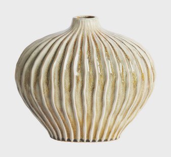 Light & Living Vaas Lorito Keramiek, 30cm - Olijfgroen - Rond