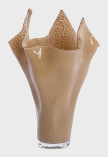Light & Living Vaas Aiora Glas, 53cm - Beige - Organisch