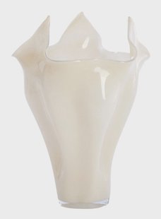 Light & Living Vaas Aiora Glas, 53cm - Crème - Organisch