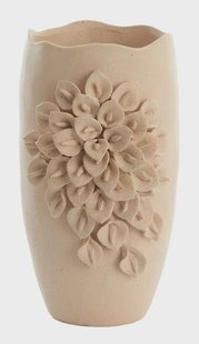 Light & Living Vaas Amiata Keramiek, 34cm - Crème - Ovaal