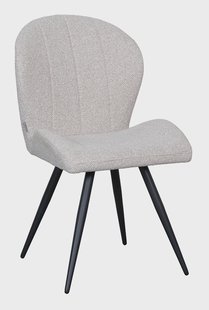 LABEL51 Eetkamerstoel Sil Bouclé - Naturel/Zwart