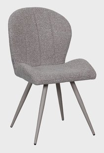 LABEL51 Eetkamerstoel Sil Bouclé - Mushroom/Taupe