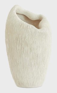 Light & Living Vaas Denisa 37cm - Crème - Ovaal