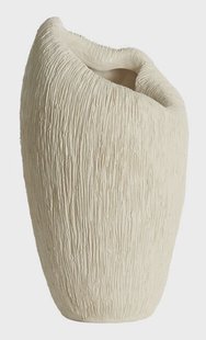 Light & Living Vaas Denisa Kunststof, 50cm - Crème - Ovaal