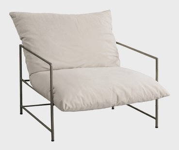 Nohr Fauteuil Julieanna Velvet - Beige/Brons