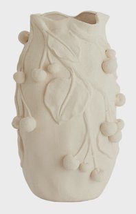 Light & Living Vaas Cherry Keramiek, 30cm - Crème - Rond