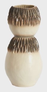 Light & Living Vaas Avera Keramiek, 55cm - Crème/Bruin - Rond