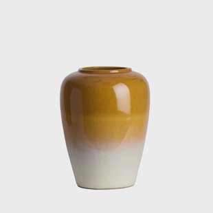 Light & Living Vaas Valeria Keramiek, 52cm - Oker/Crème - Rond