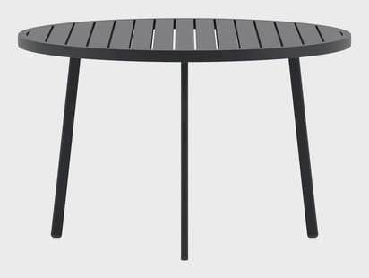 Nohr Ronde Tuintafel Lateasha Aluminium, Ø120cm - Zwart