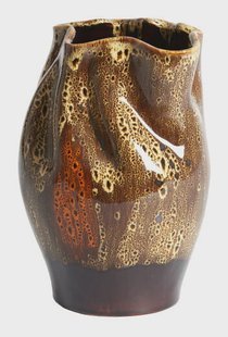 Light & Living Vaas Althea Keramiek, 30cm - Bruin - Rond