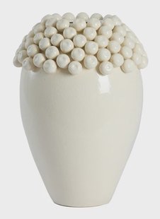 Light & Living Vaas Lovro Keramiek, 44cm - Crème - Rond