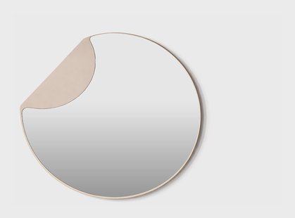 Nohr Ronde Spiegel Amberly Ø70cm - Beige - Organisch