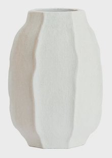 Light & Living Vaas Saphira 42cm - Wit - Rond