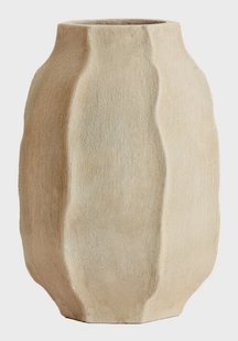Light & Living Vaas Saphira 50cm - Zand - Rond