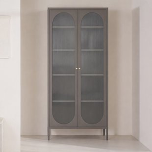 Nohr Vitrinekast Tilla 80 x 180cm - Bruin