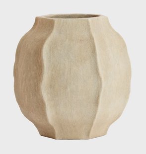 Light & Living Vaas Saphira 40cm - Zand - Rond