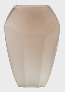 Light & Living Vaas Vionna Glas, 45cm - Lichtbruin - Ovaal