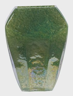 Light & Living Vaas Vionna Glas, 34cm - Donkergroen - Ovaal