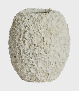 Light & Living Vaas Violeta 30cm - Crème - Rond